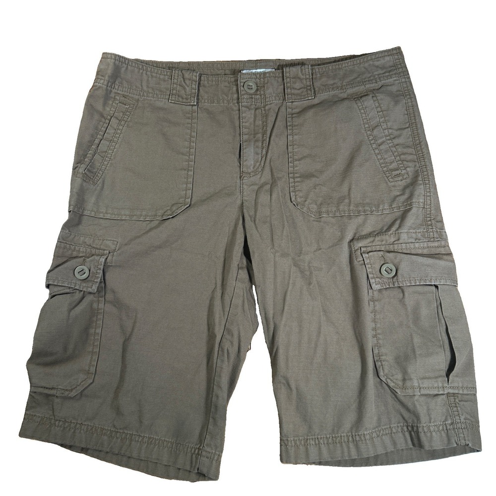 Gander Mountain Guide‎ Series Shorts Women's 10 Brown 12" Cargo Hiking Outdoors